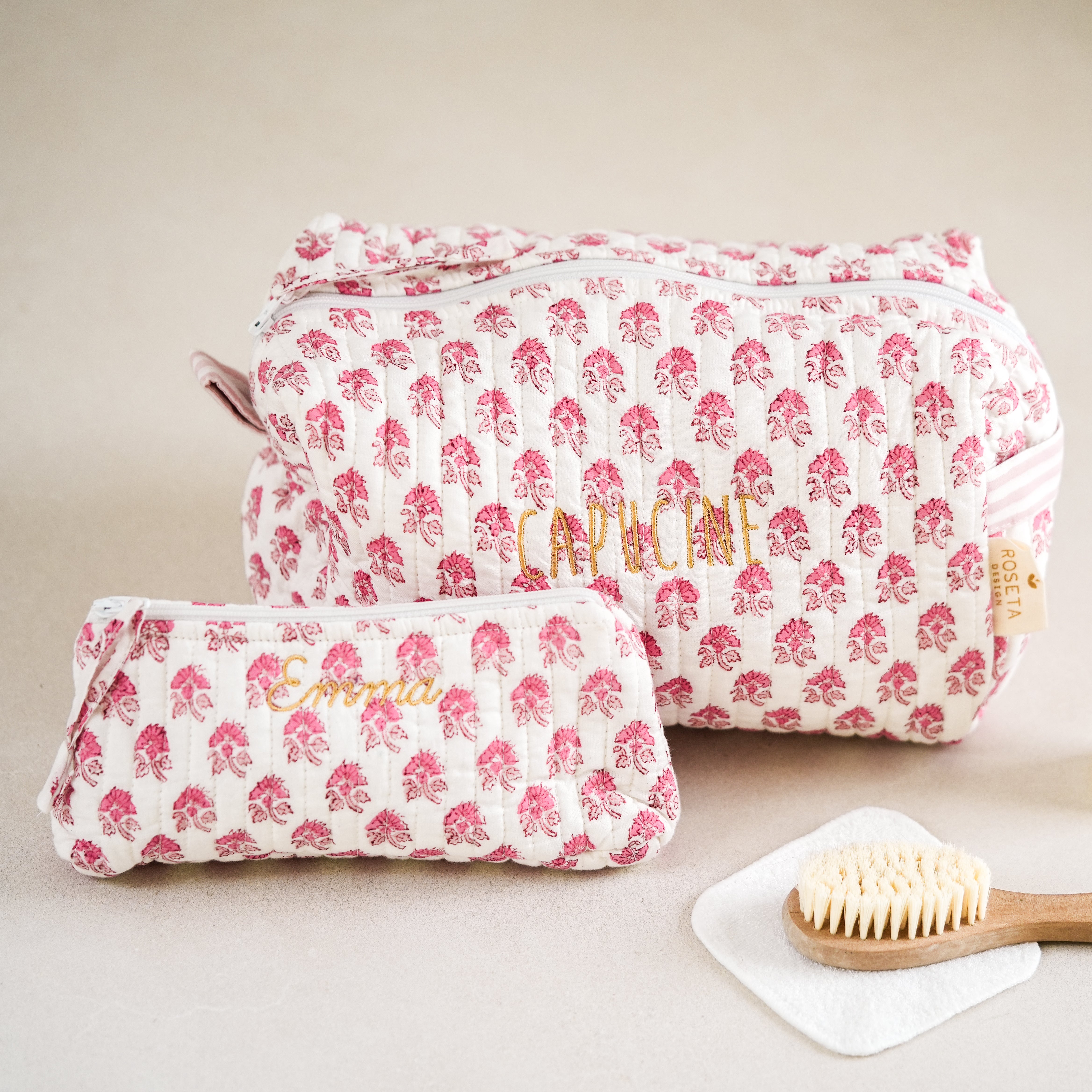 Grande trousse de toilette personnalisée