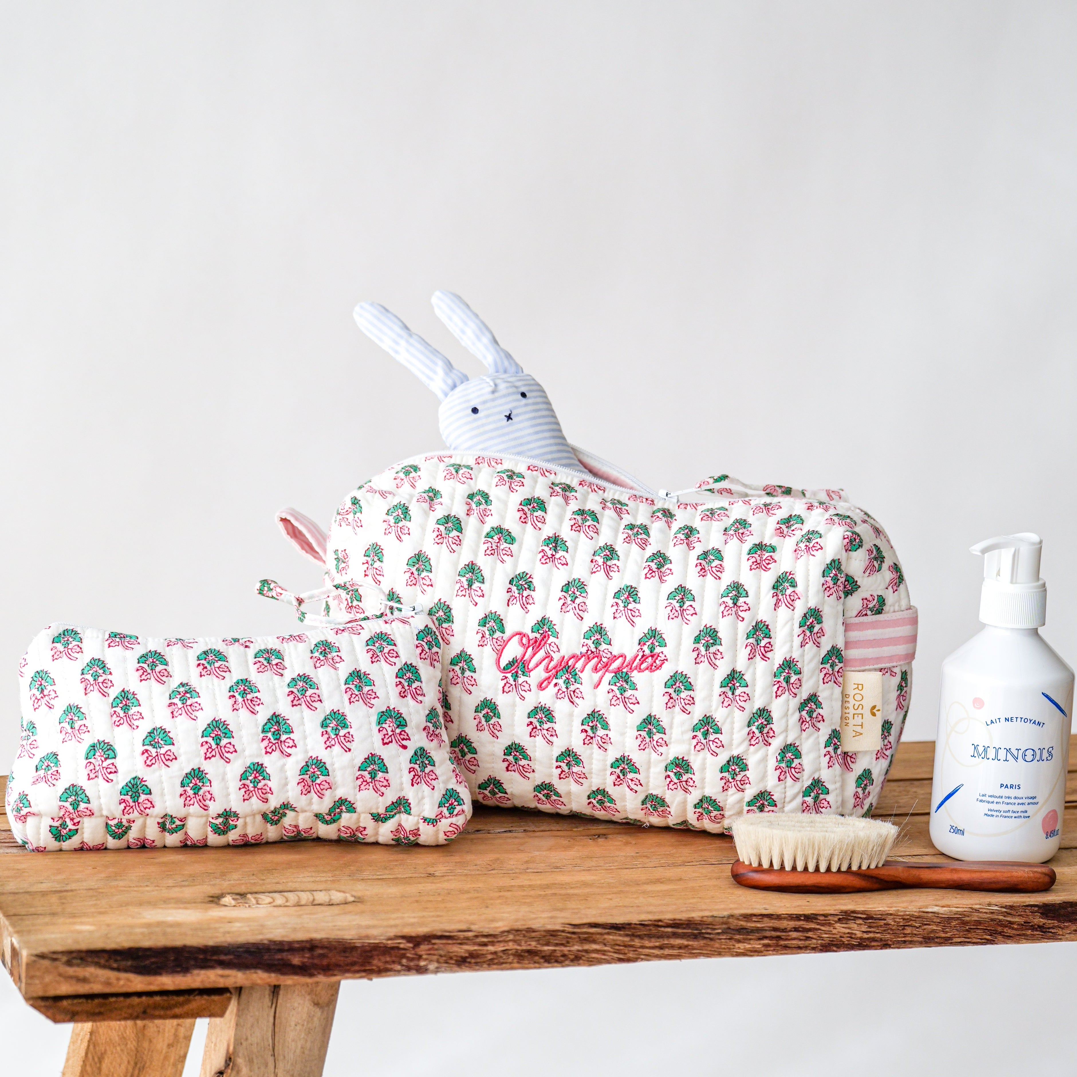Grande trousse de toilette personnalisée
