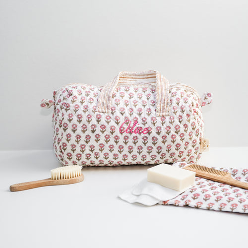 Sac vanity Oeillet d' Inde Rose