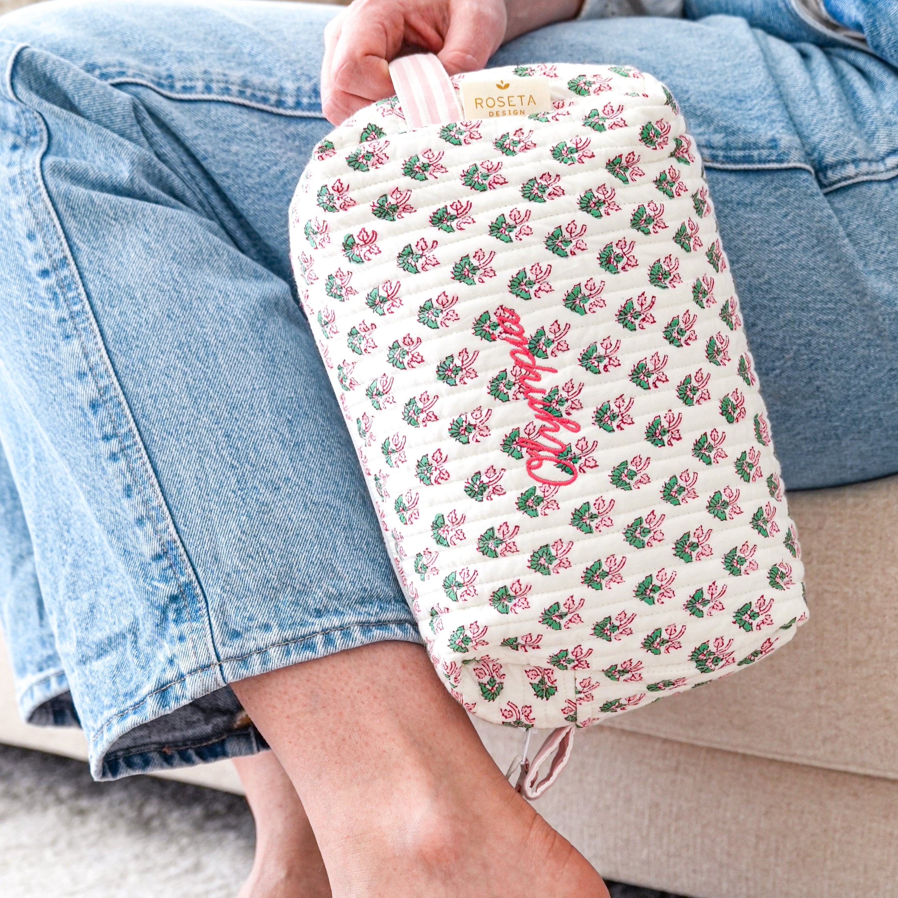 Grande trousse de toilette personnalisée