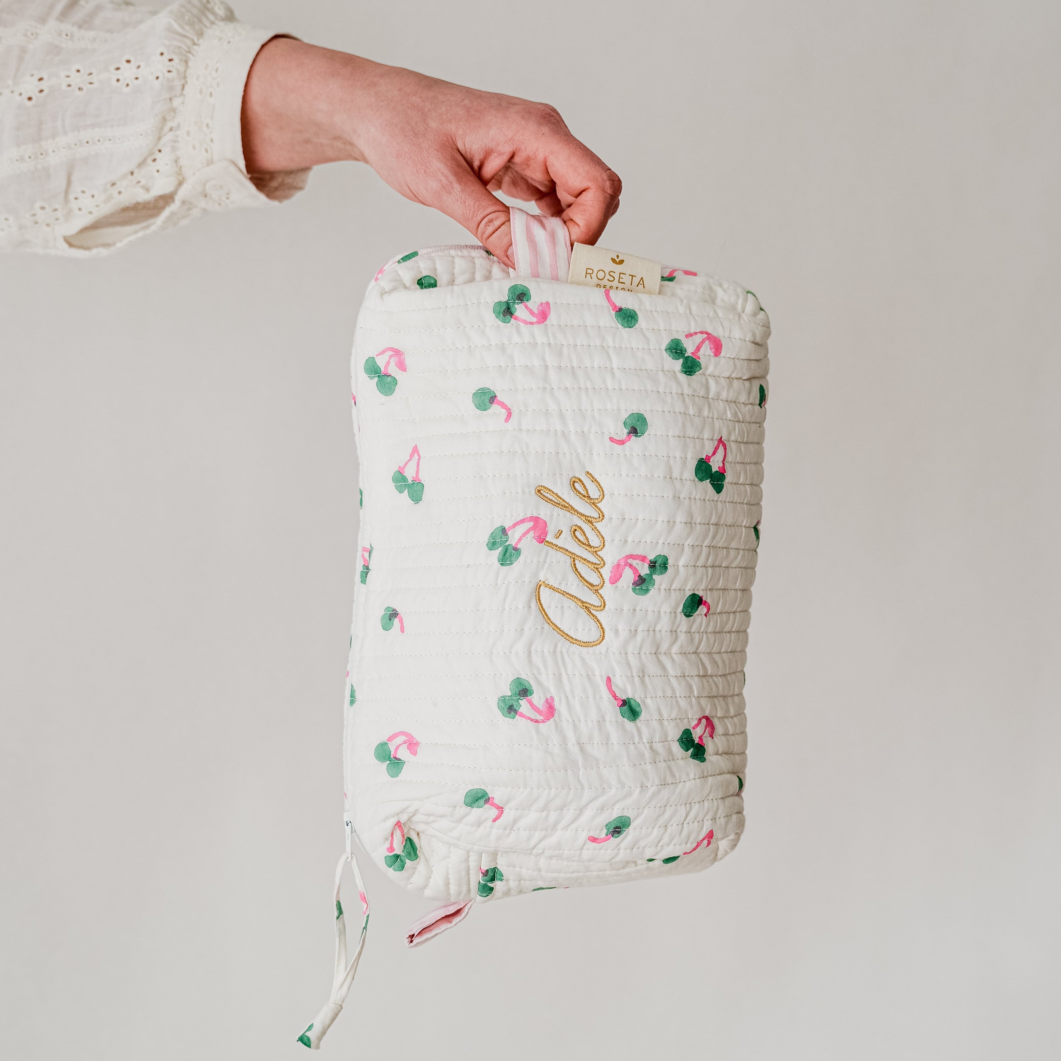Grande trousse de toilette personnalisée
