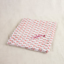Load image into Gallery viewer, Baby cloth in cotton muslin PAISLEY orange